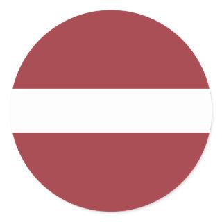 latvia classic round sticker