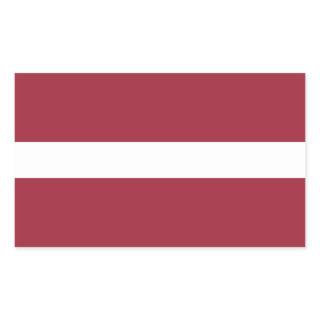 Latvia Flag Rectangular Sticker