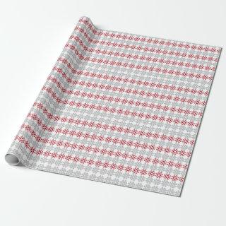 Latvian red and gray geometric Moon cross