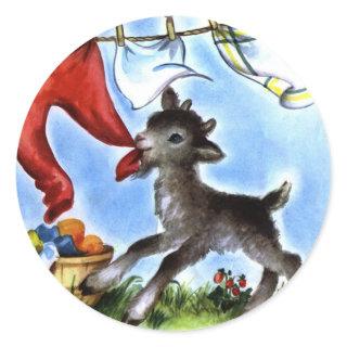 Laundy Thief Classic Round Sticker