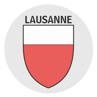 Lausanne coat of arms, SWITZERLAND  Classic Round Sticker
