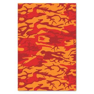 Lava Red Camo Tissue Paper