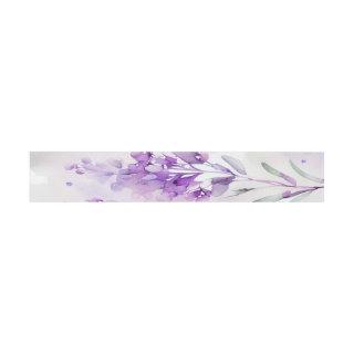 Lavendar Watercolor Soap Label Wrap Around