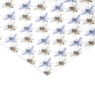 Lavender and Gold Honeybees Tissue Paper