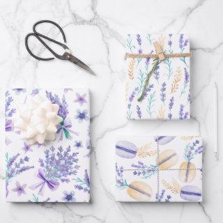 LAVENDER AND MACAROONS FLORAL GIFT   SHEETS