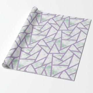 Lavender and pale green mosaic pattern