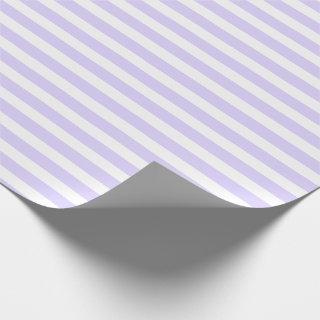 Lavender Blue and White Simple Horizontal Striped