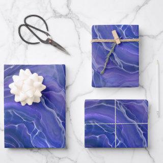 Lavender Blue Marble Acrylic Abstract  Sheets