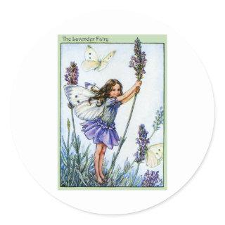 Lavender Fairy Classic Round Sticker