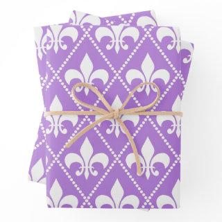 Lavender Fleur de Lis  Sheets