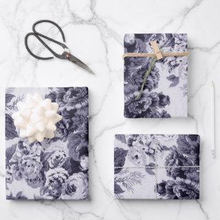 Lavender Floral Peonies Dahlias Asters Roses  Sheets