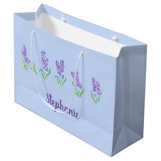 Lavender Flower Design Gift Bag