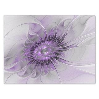 Lavender Flower Dream Modern Abstract Fractal Art Tissue Paper