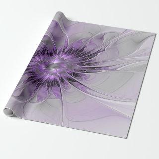 Lavender Flower Dream Modern Abstract Fractal Art