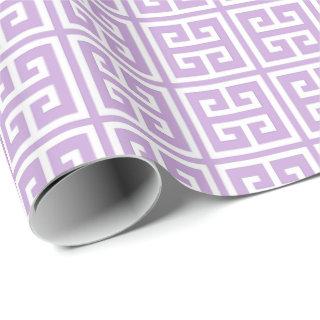 Lavender Greek Key Pattern