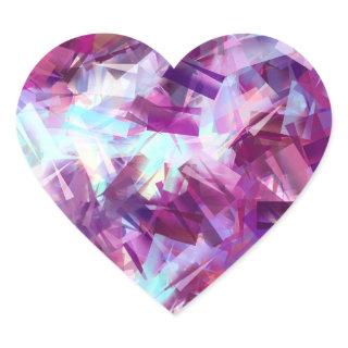 LAVENDER HEART STICKER