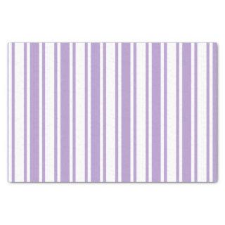 Lavender purple and white candy stripes tissue paper