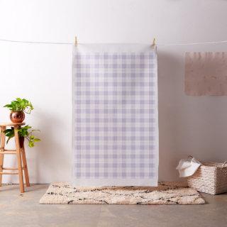 Lavender Purple Plaid Pattern Fabric