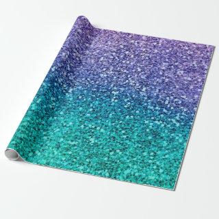 Lavender Purple & Teal Aqua Green Sparkly Party