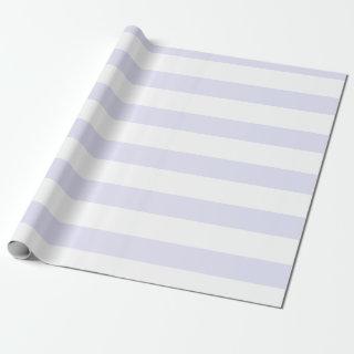 Lavender White Wide Horizontal Striped