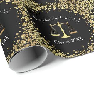 Lawyer Law School Graduation Party Black Gold