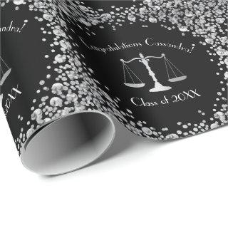 Lawyer Law School Graduation Party Black Silver