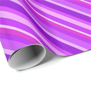 Layered candy stripes - purple and orchid