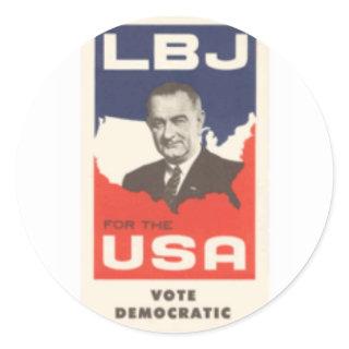 LBJ CLASSIC ROUND STICKER