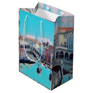 ldp VENICE - gondolas - rialto - Medium Gift Bag