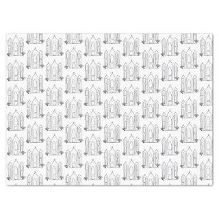 LDS Salt Lake City Temple simple modern mormon   Tissue Paper
