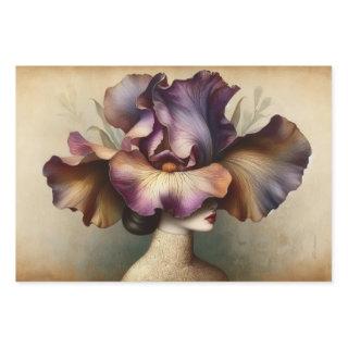 Le Femme Iris Decoupage Flat Wrapping Gift Paper