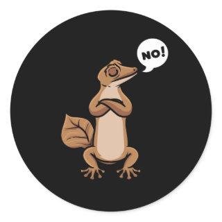 Leaf-Tail Gecko Flat-Tailed Geckos Classic Round Sticker
