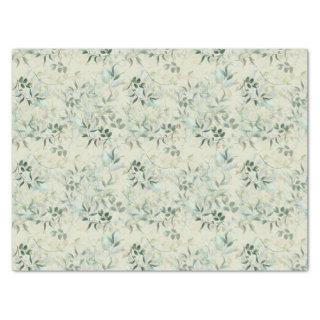 Leafy Mystique Pale Celadon Tissue Paper