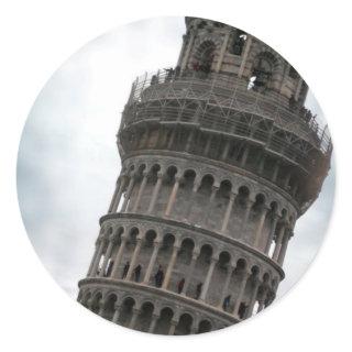 Leaning Tower of Pisa Classic Round Sticker