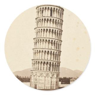 Leaning Tower of Pisa Classic Round Sticker