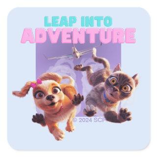 Leap Into Adventure Square Sticker