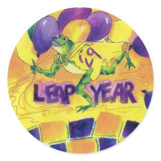 LEAP YEAR CLASSIC ROUND STICKER