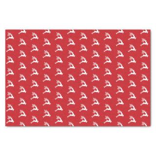 Leaping Reindeer Pattern Tissue Paper