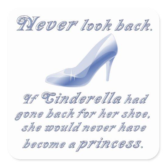 Learn from Cinderella's Shoe Square Sticker