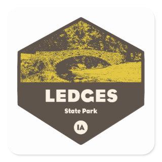Ledges State Park Iowa Square Sticker