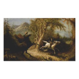 Legend of Headless Horseman Halloween Ghost Rectangular Sticker