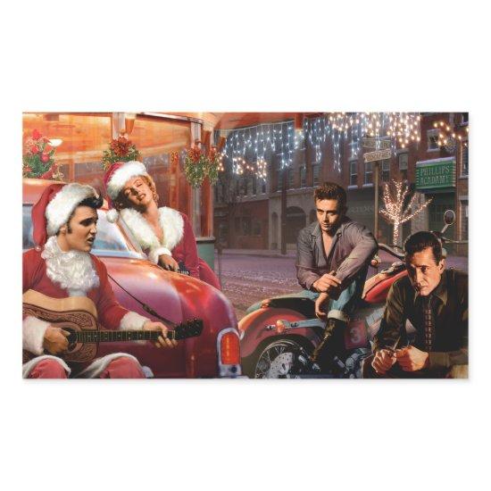Legendary Christmas Rectangular Sticker