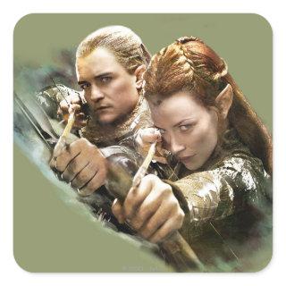 LEGOLAS GREENLEAF™ and TAURIEL™ Graphic Square Sticker