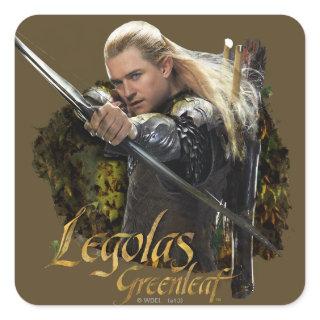 LEGOLAS GREENLEAF™ Drawing Bow Graphic Square Sticker