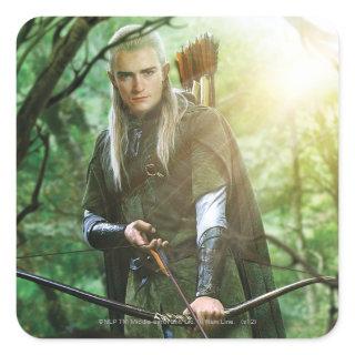 LEGOLAS GREENLEAF™ with bow Square Sticker