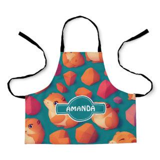 Lemming Geometric Colorful Personalized Pattern Apron