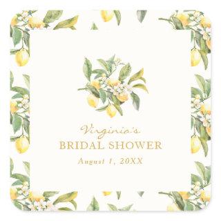 Lemon Bridal Shower Sticker