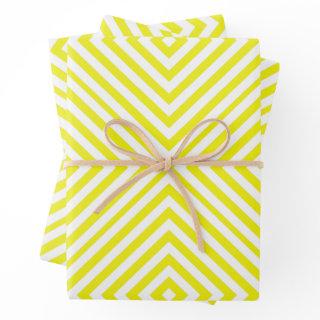 Lemon Diamond Chevron  Sheets