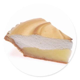 Lemon Meringue Pie Classic Round Sticker