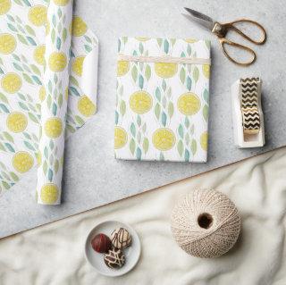 Lemon Slices Watercolor Pattern
